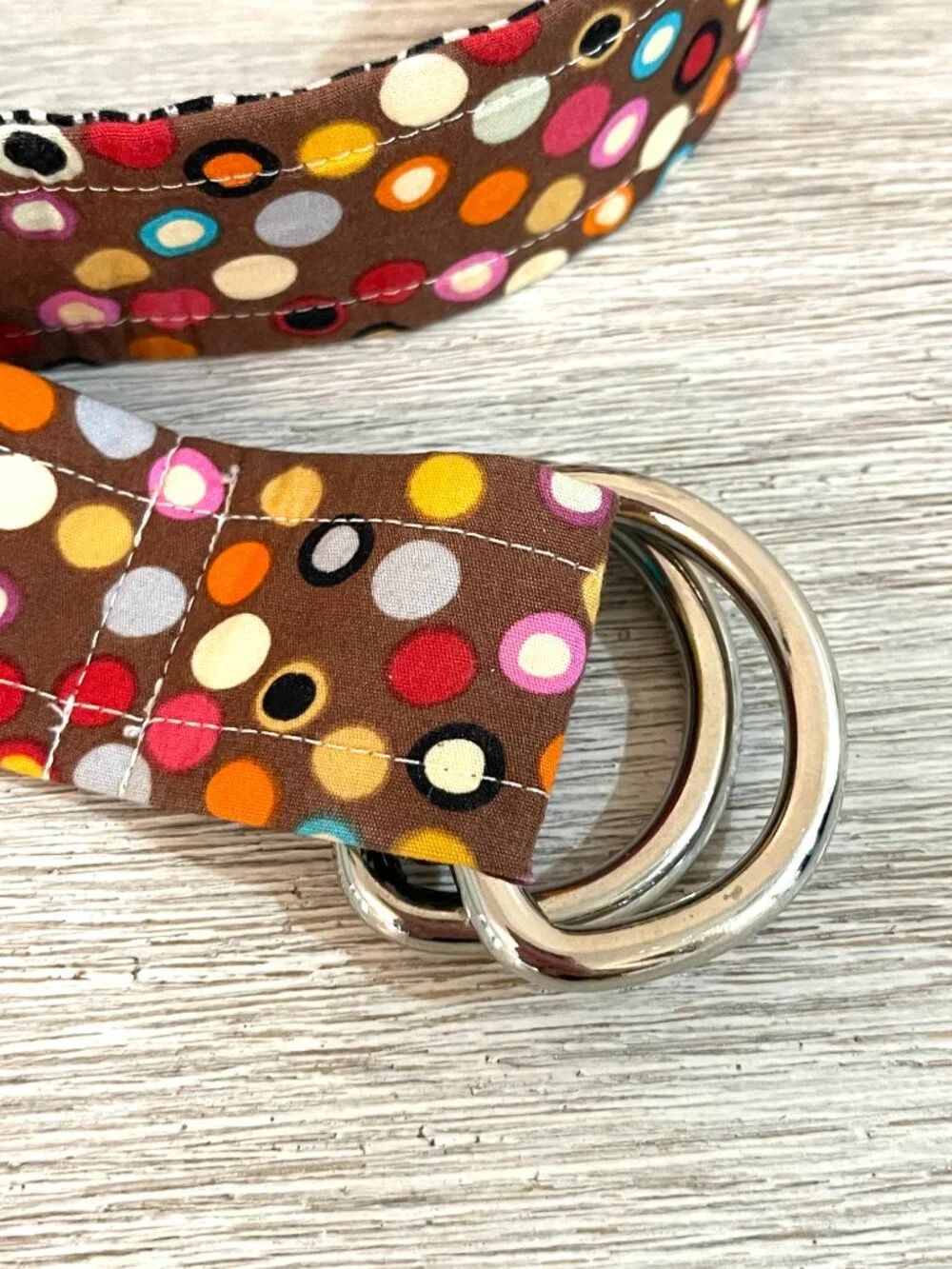 Belly Loops Fabric Belt Colorful Dot Flower